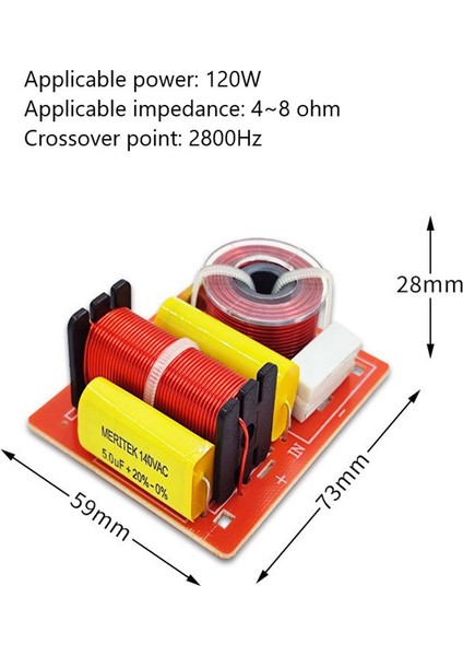 Hoparlör 2 Yollu Ses Kartı Frekans Bölücü Tiz Bas 2 Ünite Crossover Filtreler 120 W Kitaplık Hıfı Hoparlör Bölücü Dıy (Yurt Dışından) modelleri