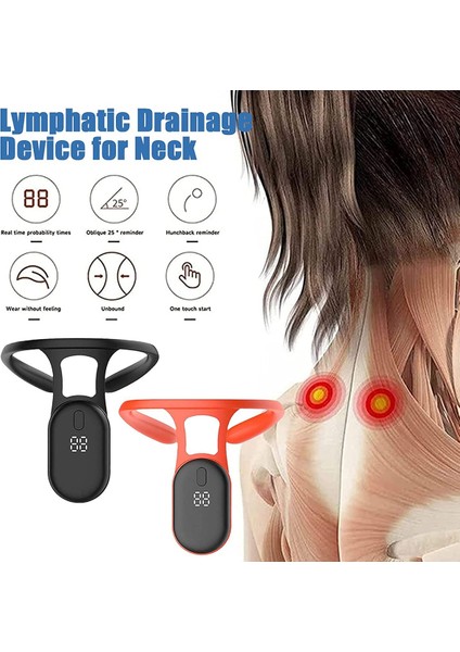 1 Adet Taşınabilir Lenfatik Yatıştırıcı Vücut Şekillendirme Boyun Enstrüman, Duruş Düzeltme Kemeri Kabartma Masaj Cihazı-A (Yurt Dışından) fiyatları