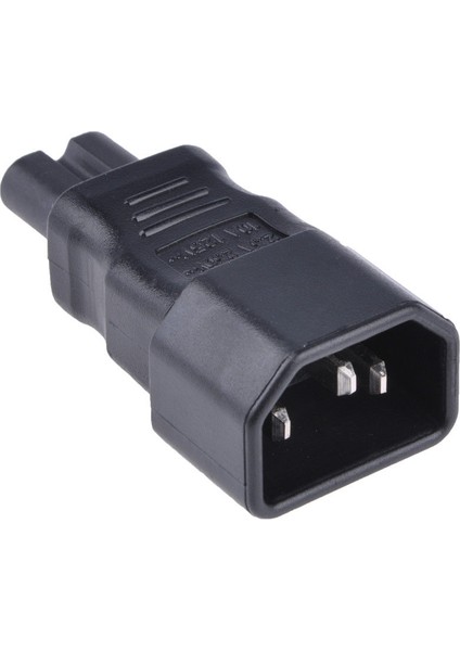 Iec 320 C14 Erkek - C7 Dişi Güç Adaptörü Uzatma Seyahat Dönüştürücü (Yurt Dışından)