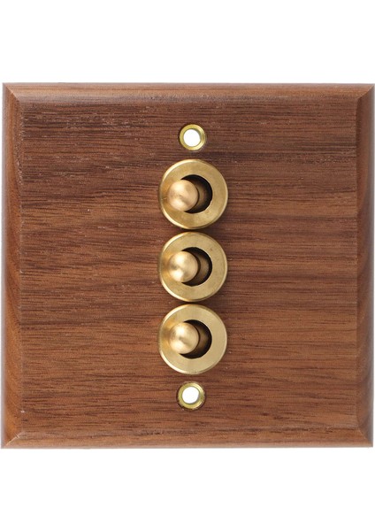 Retro Amerikan Endüstriyel Stil Işık Anahtarı Prizi, Masif Ahşap Pirinç Geçiş Anahtarı Plakası, Antik Evde Kalma Anahtarı(3) (Yurt Dışından) fiyatları