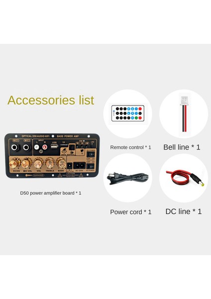 D50 35 W Subwoofer Güç Amplifikatör Kurulu Optik Ses ile 12V24V220V Bluetooth Ses Amplifikatör Kurulu Ses Için Ab Tak (Yurt Dışından) modelleri