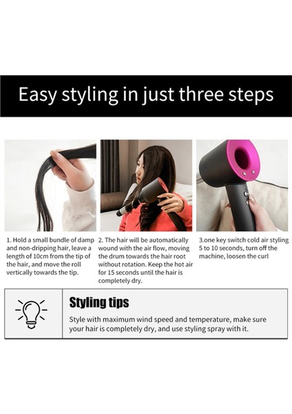 Saç Kurutma Makinesi Için Saç Kıvırıcı HD01 HD02 HD03 HD04 HD08 + Çoklu Saç Tipleri Için Difüzyon Başlığı Aksesuarı (Yurt Dışından) fiyatları