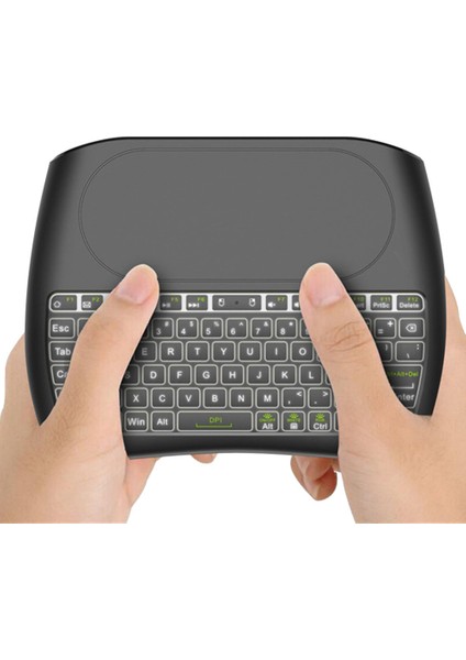 Arkadan Aydınlatmalı Bluetooth Klavye D8 Süper Ingilizce 2.4g Kablosuz Mini Klavye Tv Kutusu Için Hava Fare Dokunmatik Yüzey (Yurt Dışından)