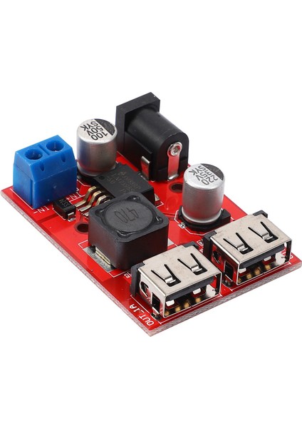 LM2596 LM2596S Çift USB Dc-Dc 9V 12V 24V 36V - 5V 3A Dönüştürücü Kartı Araba Şarjı Güneş Enerjisi Kaynağı Modülü (Yurt Dışından)