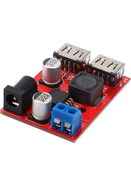 LM2596 LM2596S Çift USB Dc-Dc 9V 12V 24V 36V - 5V 3A Dönüştürücü Kartı Araba Şarjı Güneş Enerjisi Kaynağı Modülü (Yurt Dışından)
