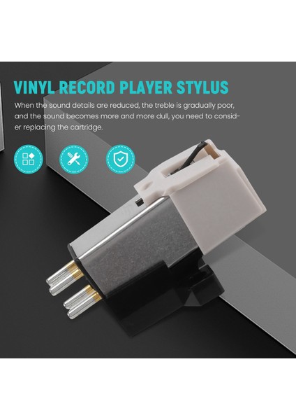 AT3600L Manyetik Stylus Lp Vinil Plak Çalar Iğne Pikap Fonograf Platenspeler Kayıt Oyuncu 2 Adet (Yurt Dışından)