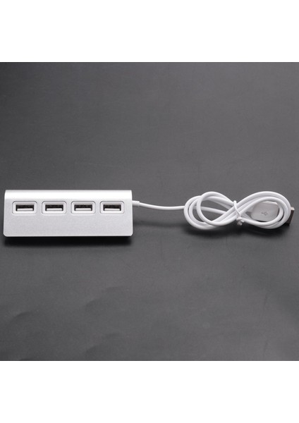 USB Hub, Macbook'lar, Pc'ler ve Dizüstü Bilgisayarlar Için 11 Inç Korumalı Kabloya Sahip Premium 4 Bağlantı Noktalı Alüminyum USB Hub (Yurt Dışından) fiyatları
