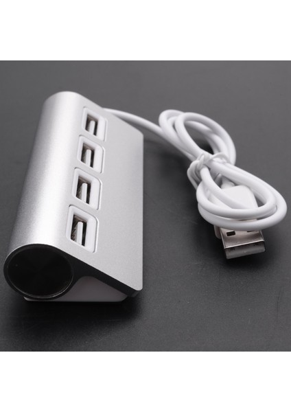 USB Hub, Macbook'lar, Pc'ler ve Dizüstü Bilgisayarlar Için 11 Inç Korumalı Kabloya Sahip Premium 4 Bağlantı Noktalı Alüminyum USB Hub (Yurt Dışından) modelleri