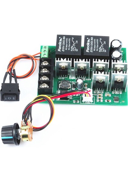 Pwm Dc Motor Hız Kontrol Cihazı Dijital Ekran 0-100% Ayarlanabilir Sürücü Modülü Girişi Max 60A (Yurt Dışından)