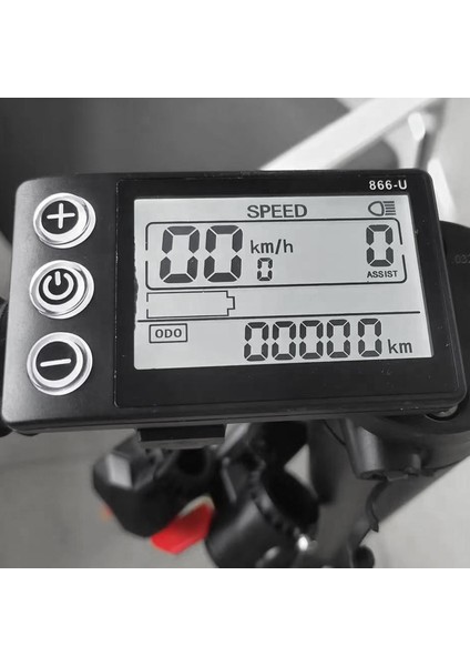 24V 36V 48V 60V 866 Denetleyici Dashboard + Fren Kolu + Anahtarı Elektrikli Bisiklet LCD Ekran Elektrikli E-Bisiklet Scooter (Yurt Dışından)