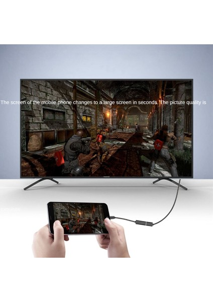 C Tipi - Uyumlu Kablo Ultra Hd 4K USB C Hdtv Kablosu Adaptör Dönüştürücü 4K@60Hz -Uyumlu Kablo (Yurt Dışından) fırsatları