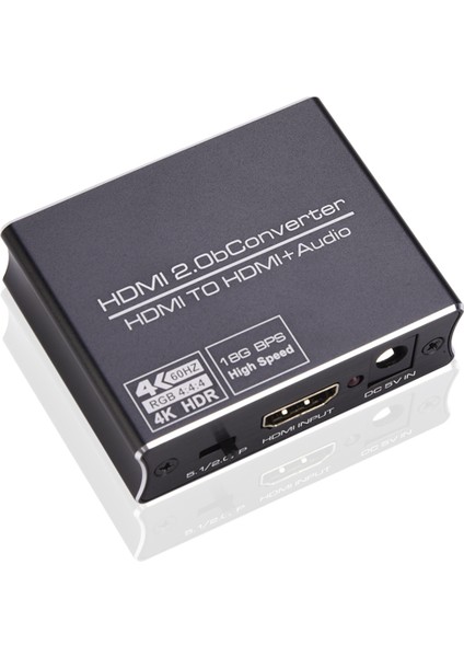 4K@60Hz -Uyumlu 2.0 Ses Çıkarıcı Bölücü Dönüştürücü Optik Toslink Spdıf 3.5mm Ses Stereo Ses Adaptörü (Yurt Dışından)