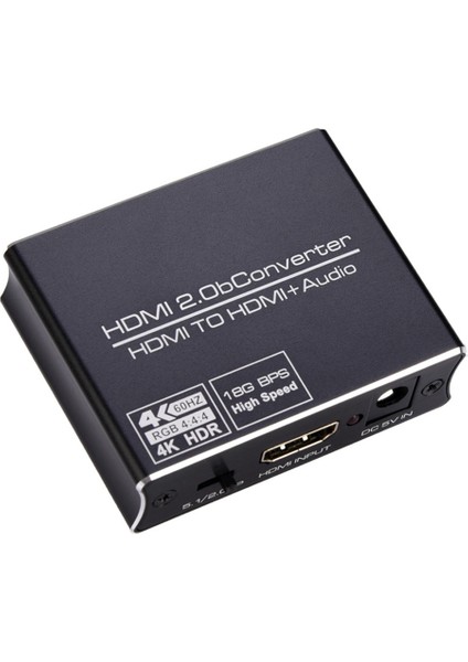 4K@60Hz -Uyumlu 2.0 Ses Çıkarıcı Bölücü Dönüştürücü Optik Toslink Spdıf 3.5mm Ses Stereo Ses Adaptörü (Yurt Dışından) fırsatları