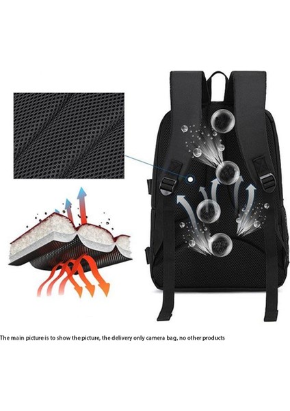 Çok Fonksiyonlu Kamera Sırt Çantası, Yürüyüş Seyahati Için Su Geçirmez Dış Mekan Kamera Çantası Sprots-Turuncu (Yurt Dışından) modelleri