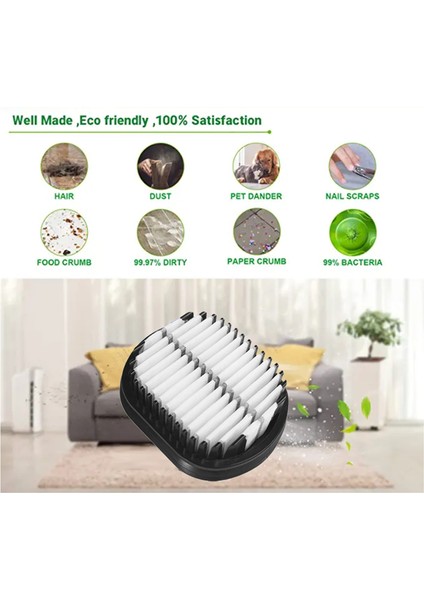 2 Adet Hepa Filtre 2.0 Ince Elektrikli Süpürge Kablosuz Zemin Yıkama Makinesi Gelişmiş Baskı Filtre Yedek Parçaları (Yurt Dışından) modelleri