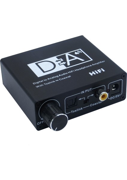 Hifi Dac Amp Dijital Analog Ses Dönüştürücü Rca 3.5mm Kulaklık Amplifikatörü Toslink Optik Koaksiyel Çıkış (Yurt Dışından)
