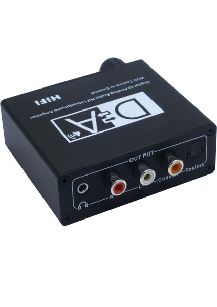 Hifi Dac Amp Dijital Analog Ses Dönüştürücü Rca 3.5mm Kulaklık Amplifikatörü Toslink Optik Koaksiyel Çıkış (Yurt Dışından)