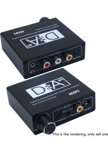 Hifi Dac Amp Dijital Analog Ses Dönüştürücü Rca 3.5mm Kulaklık Amplifikatörü Toslink Optik Koaksiyel Çıkış (Yurt Dışından)