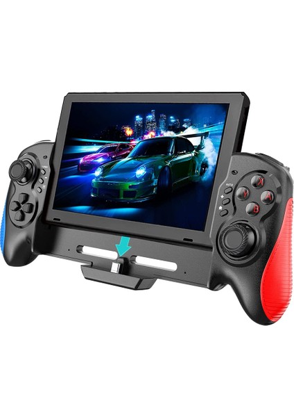 Tutma Kolu Oyun Kumandası Anahtarı/oled, Tek Parça Joypad 6 Eksenli Gyro Çift Motorlu Titreşime Sahip Ergonomik Tasarım (Yurt Dışından)