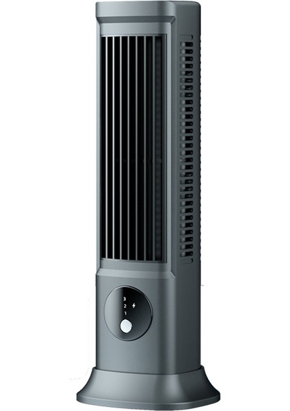 Masaüstü Bladeless Fan, USB Şarj Edilebilir Taşınabilir Klima 3 Hız Sessiz Masa Kulesi Fanı (Yurt Dışından)