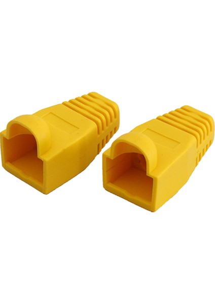 1000 Adet RJ45 Konnektör Fişi Koruyucu Kılıf Kapak Kapağı Için CAT5E/6 Kablo USB Konnektörleri Dizüstü Bilgisayar Kasası Sarı (Yurt Dışından)