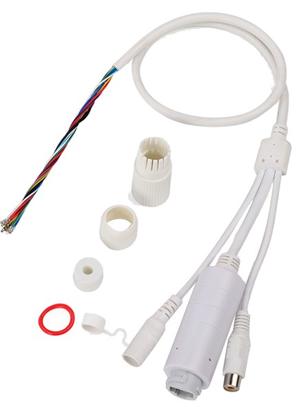 Su Geçirmez Poe Adaptör Kablosu Sesli Poe Splitter Kablosu 48V - 12V 1A IEEE802.3AF Ip Kamera Için (Yurt Dışından)