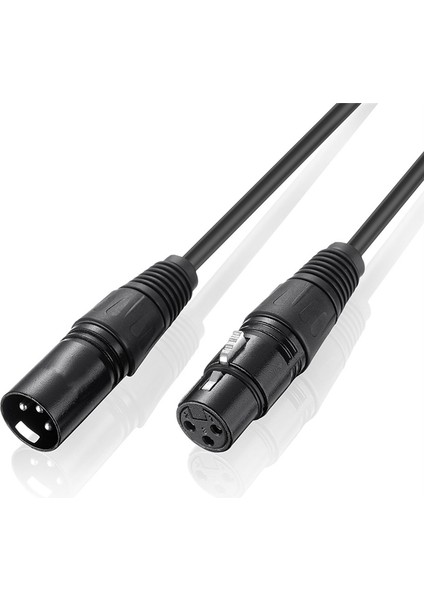 Mikrofon Kablosu 10FT Xlr Kablosu Sahne Işık Kablosu Tel 3 Pin Erkek - Dişi Konnektör Mikrofonlar ve Sahne Işıkları Için (Yurt Dışından)