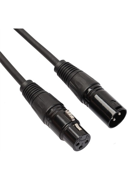 Mikrofon Kablosu 10FT Xlr Kablosu Sahne Işık Kablosu Tel 3 Pin Erkek - Dişi Konnektör Mikrofonlar ve Sahne Işıkları Için (Yurt Dışından)
