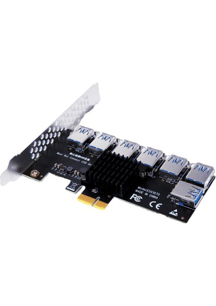 7 Port Pcıe Yükseltici Kart Pcıe Adaptör Kartı Pci Express Çarpan Hub Pcıe 1x Adaptörü Btc Madencilik Genişletme Kartı (Yurt Dışından) fırsatları