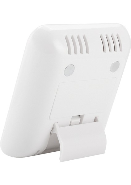 Dijital Termometre Higrometre Kapalı Hava Istasyonu Odası Yatak Odası Mini Termometre Nem Monitörü-Beyaz (Yurt Dışından)