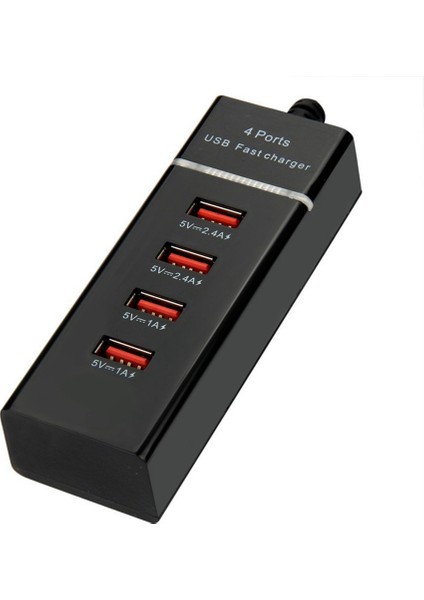 4 Port USB Hızlı Şarj Seyahat Adaptörü 5 V 3A Qc 3.0 Telefonlar Için Hızlı Şarj Cep Telefonu Için USB Hub Abd Plug Siyah (Yurt Dışından)
