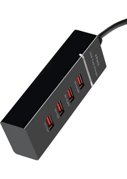 4 Port USB Hızlı Şarj Seyahat Adaptörü 5 V 3A Qc 3.0 Telefonlar Için Hızlı Şarj Cep Telefonu Için USB Hub Abd Plug Siyah (Yurt Dışından)