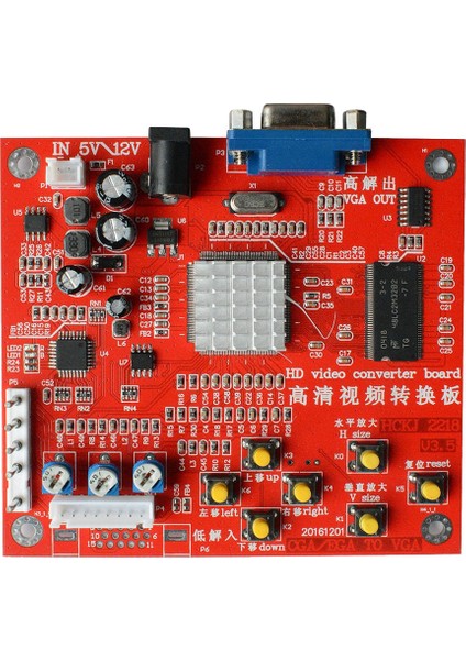 Arcade Oyun Cga'dan Vga'ya Dönüştürücü Video Oyunu Dönüştürücü Kartı Rgbs/cga'dan Vga'ya Hd Rgb'den Vga'ya Dönüştürücü (Yurt Dışından)