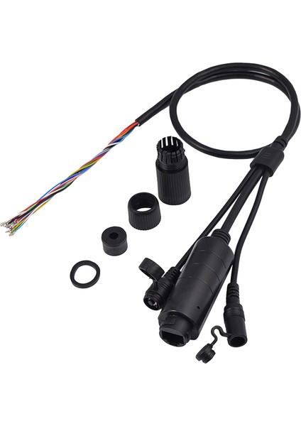 Ip Kamera Için Sıfırlama Poe Adaptör Kablosu IEEE802.3AF ile Su Geçirmez Poe Bölücü Kablo 48V (Yurt Dışından)