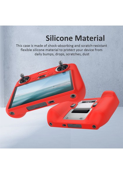 3 Classic/mini 3 Pro Için Silikon Kılıf Ekranlı Uzaktan Kumanda Kameralı Koruyucu Olmayan Kapak-Kırmızı (Yurt Dışından) modelleri