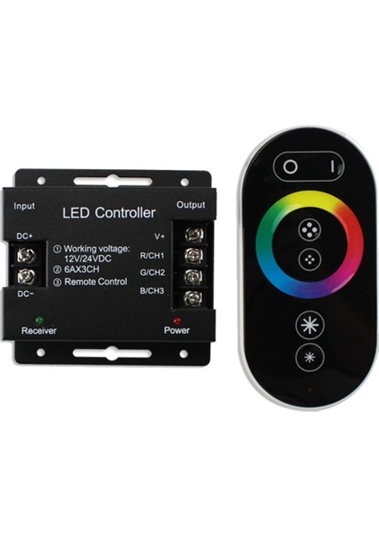 DC12-24V Işık Rf Dokunmatik Uzaktan Kumanda 5050 Rgb Bant Işıkları Için Dimmer Parlaklığı Ayarla (Yurt Dışından)