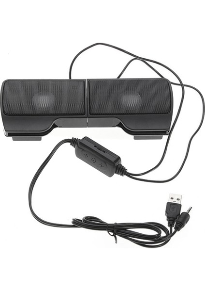 Mini Taşınabilir USB Stereo Hoparlörler Hattı Denetleyici Soundbar Laptop Için Mp3 Telefon Müzik Çalar Pc ile Klip (Yurt Dışından) modelleri