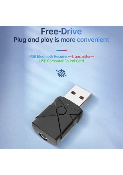 In 1 Bluetooth 5.2 Alıcı Verici Adaptörü 3.5mm Araba Müzik Ses Aux A2DP Kulaklık Alıcısı Handsfree (Yurt Dışından) fırsatları