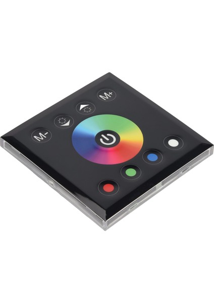 DC12V-24V Rgb / Rgbw Duvara Monte Denetleyici Cam Panel LED Şeritler Için Dimmer Lamba Siyah (Yurt Dışından)