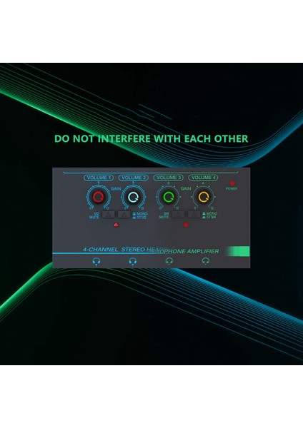 6 Kanal Stereo Kulaklık Amplifikatör Mini Taşınabilir Kulaklık Splitter Kayıt Stüdyosu Için Düşük Gürültülü Ses Mikseri, Yeşil (Yurt Dışından) fırsatları