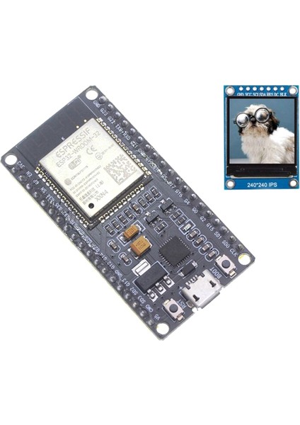 ESP32 Modülü Geliştirme Kartı Kablosuz Wifi+Bluetooth ESP32-WROOM-32 Modülü, 1.3 Inç Renkli Ekranlı (Yurt Dışından)