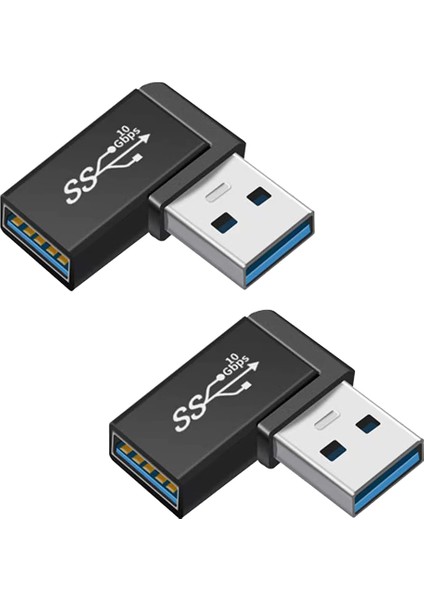 2 Adet USB 3.0 Erkek Kadın Genişletme Adaptörü Bağlamak Için Mobil Sabit Disk, U Disk, Kablosuz Ağ Kartı, Kamera (Yurt Dışından)