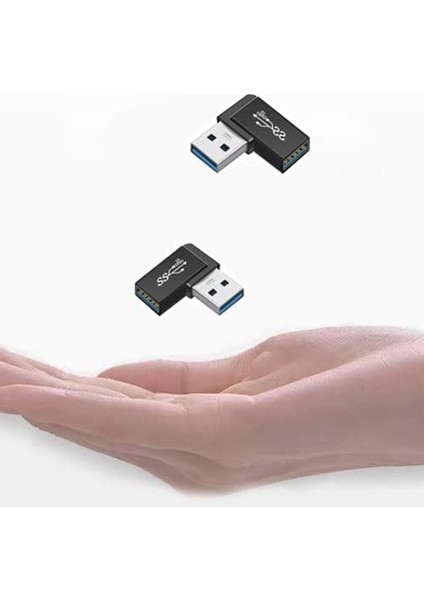 2 Adet USB 3.0 Erkek Kadın Genişletme Adaptörü Bağlamak Için Mobil Sabit Disk, U Disk, Kablosuz Ağ Kartı, Kamera (Yurt Dışından)