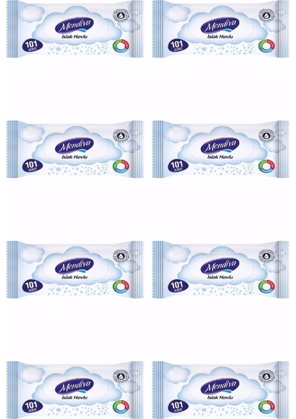 Islak Havlu 101 Adet 8 Paket