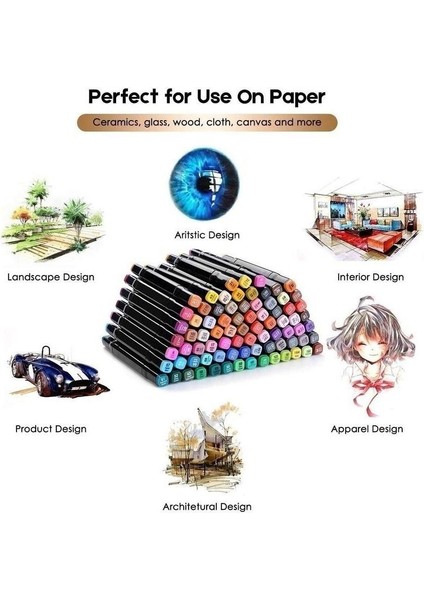 Çift Taraflı Uçlu Marker Keçeli Kalem Seti 262'LI Çantalı Markör fırsatları