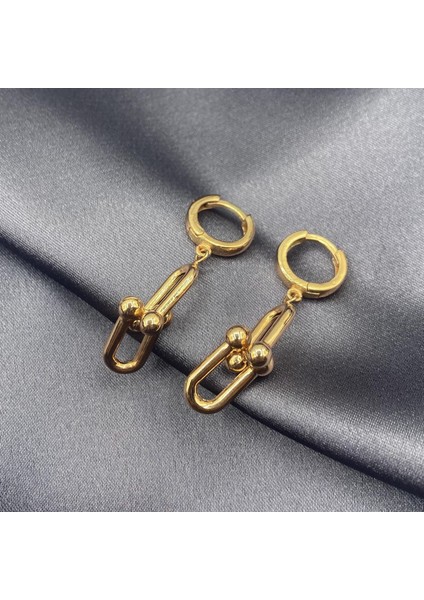 Halkalı Güverse Gümüş Küpe