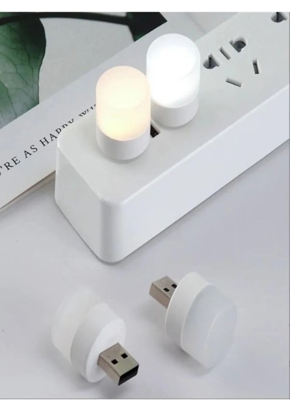 Mini USB Taşınabilir LED Ampul Lamba Ergonomik Gece Lamba Okuma Işığı Çocuk Odası Koridor Aydınlatma