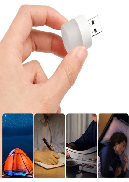 Mini USB Taşınabilir LED Ampul Lamba Ergonomik Gece Lamba Okuma Işığı Çocuk Odası Koridor Aydınlatma