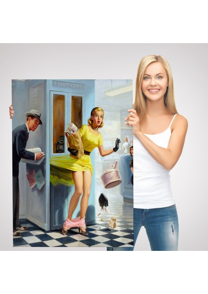 Pin Up Girl Duvar TABLO-6458 modelleri
