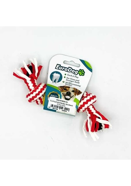 Dikenli Diş Kaşıma Ipi Köpek Oyuncağı Beyaz/kırmızı/sarı 20 cm
